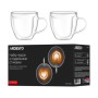 Набір чашок Ardesto BHL 250 мл 2 шт прозорий (AR2625BHL)