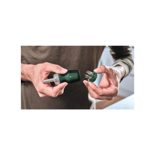 Набір викруток Bosch з тріскачкою, 6 насадок, руків''я TPR , 111мм, сталь CrV (1.600.A03.2UZ)