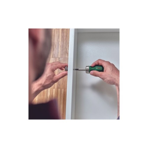 Набір викруток Bosch з тріскачкою, 6 насадок, руків''я TPR , 111мм, сталь CrV (1.600.A03.2UZ)