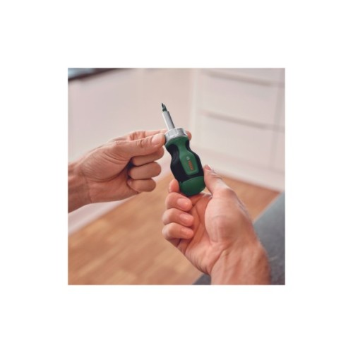 Набір викруток Bosch з тріскачкою, 6 насадок, руків''я TPR , 111мм, сталь CrV (1.600.A03.2UZ)