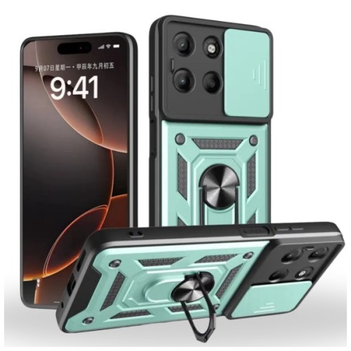 Чохол до мобільного телефона BeCover Military Motorola Moto G57 Power Dark Green (715516)
