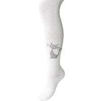Колготки дитячі BNM з котиком (M0C0302-1121-9G-white)