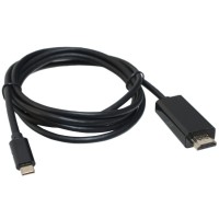 Кабель мультимедійний USB-C to HDMI M 1.8m black Patron (CAB-PN-TYPC-HDMI-1.8)