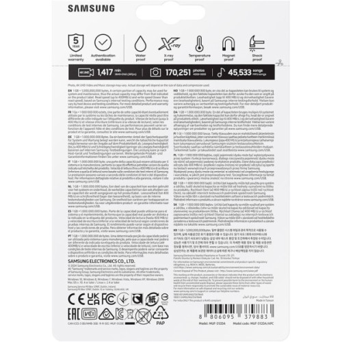 USB флеш накопичувач Samsung 512GB USB Type-C Blue USB 3.1 (MUF-512DA/APC)