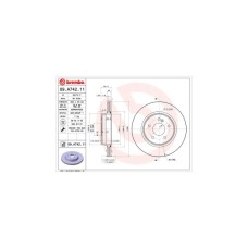 Гальмівний диск Brembo 09.A742.11