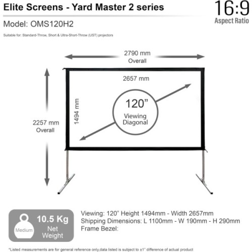 Проекційний екран Elite Screens OMS120H2
