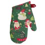 Кухонна прихватка Прованс набір рукавичка та прихватка Санта на зеленому (035795)