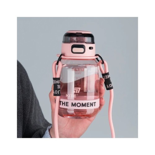 Поїльник-непроливайка Kite 700 мл, рожево-сіра (K25-1218-3)