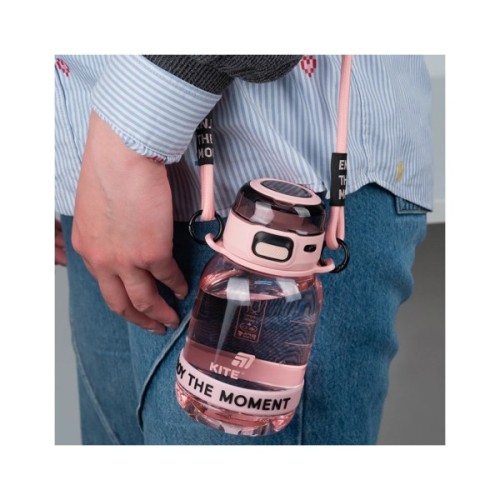 Поїльник-непроливайка Kite 700 мл, рожево-сіра (K25-1218-3)