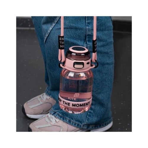 Поїльник-непроливайка Kite 700 мл, рожево-сіра (K25-1218-3)