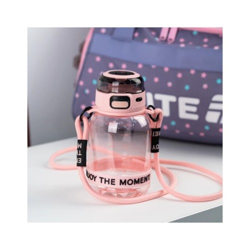 Поїльник-непроливайка Kite 700 мл, рожево-сіра (K25-1218-3)