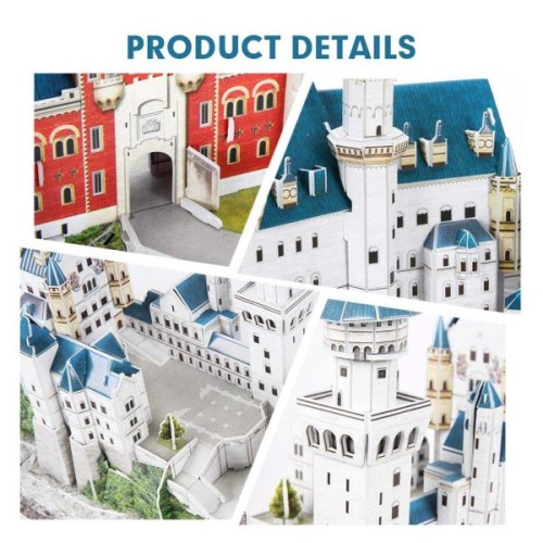 Пазл Cubic Fun Тривимірна головоломка-конструктор National Geographic Замок Нойшванштайн (DS0990h)
