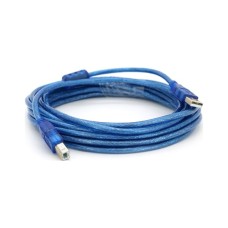 Кабель для принтера USB 2.0 AM/BM 5.0m ferrite blue Ritar (YT-AM/BM-5.0TBL)