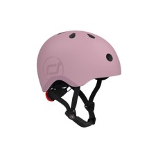 Шолом Scoot&Ride пастельно-бузковий з ліхтариком 51-53см (SR-190605-WILDBERRY)