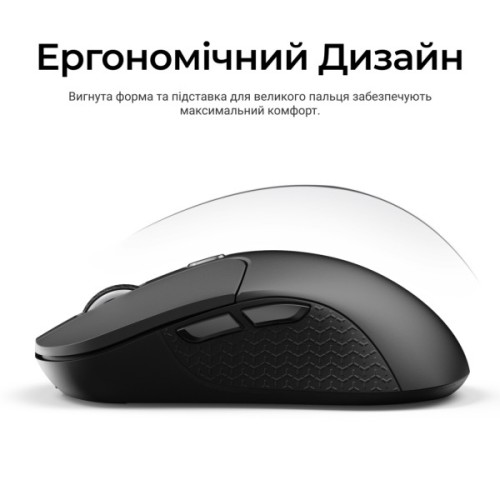 Мишка Keychron M3 Wireless/Bluetooth/USB Black (M3-A23)