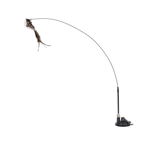 Іграшка для котів Waucat Fun Teaser дражнилка на присосці з пташкою 80 см (7564)