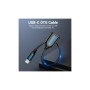 Перехідник OTG USB 2.0 AF to USB-C 0.15m black Vention (CCSBB)