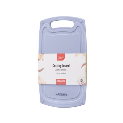 Дошка для нарізання Ardesto Gemini 33 х 20 х 0.85 см пластик, сірий (AR1433GR)