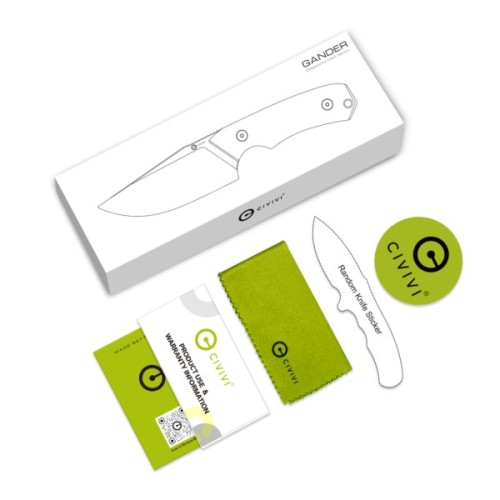 Ніж Civivi Gander, Satin, деревина Guibourtia (C24058B-3)