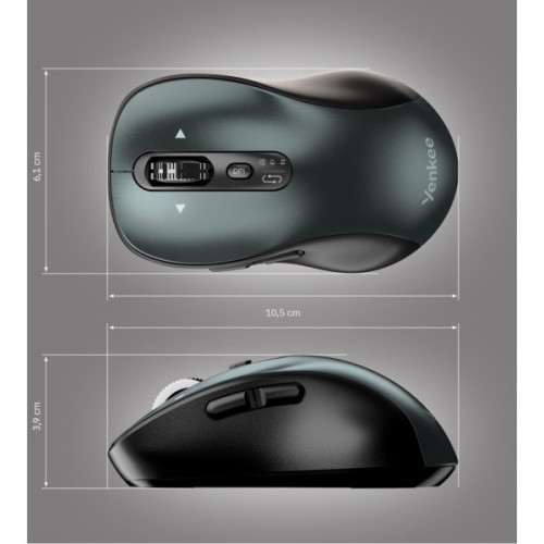 Мишка YENKEE YMS 2010BK Gyro Wireless/Bluetooth Black (45025343)