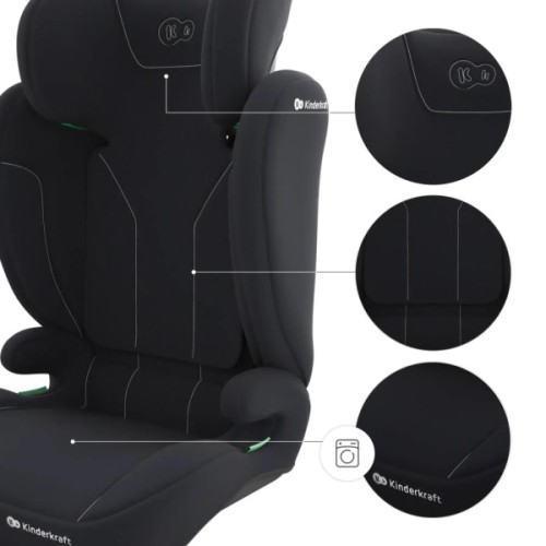 Автокрісло Kinderkraft i-Spark 2 Plus i-Size Black (KCISPA02BLKPL00) (5902533931477)