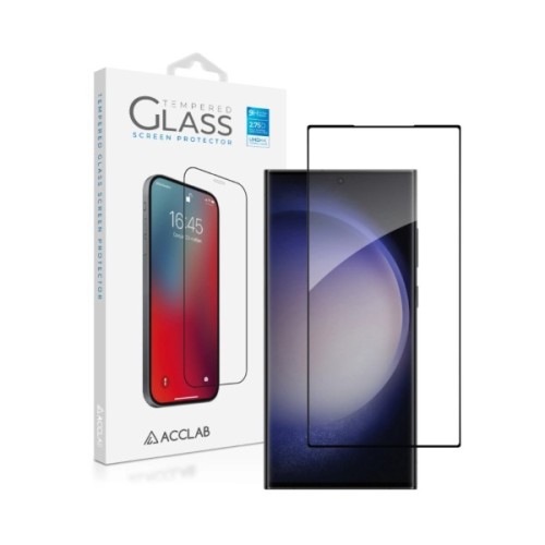 Скло захисне ACCLAB Full Glue 3D Glass Samsung S23 Ultra Black (1283126576461)