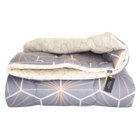 Ковдра MirSon антиалергенна з евкаліптовим волокном Зима №3017 Color Fun Line Geometry 140х205 (2200004835327)