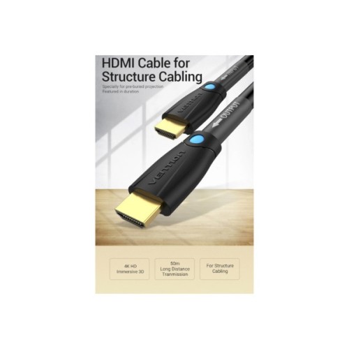 Кабель мультимедійний HDMI M to HDMI M 8.0m V2.0 4K60Hz black Vention (AAMBK)
