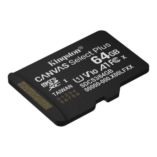 Карта пам'яті Kingston 64GB microSDXC class 10 UHS-I V10 A1 Canvas Select Plus (SDCS3/64GBSP)