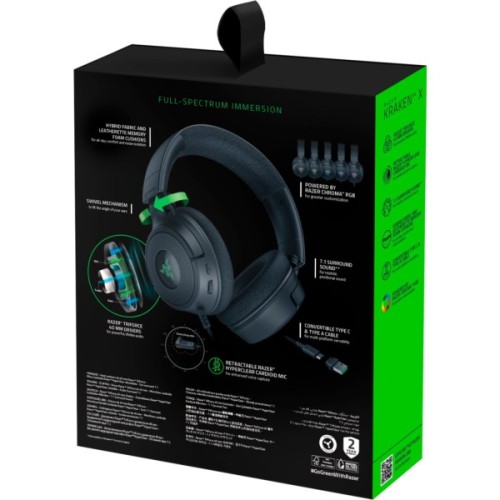 Навушники Razer Kraken V4 X Black (RZ04-05180100-R3M1)