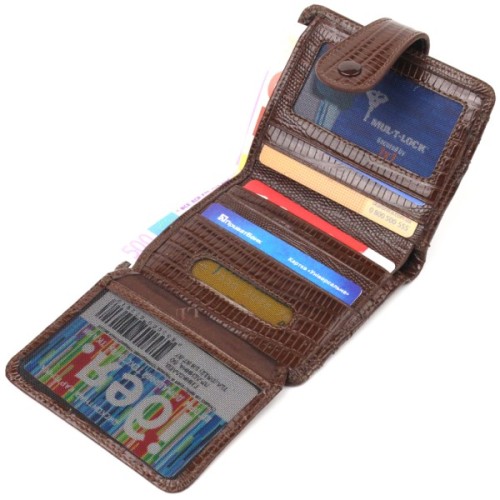 Гаманець Canpellini З натуральної шкіри Коричневий (21691)