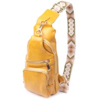 Сумка Vintage З екошкіри Жовта (22753)
