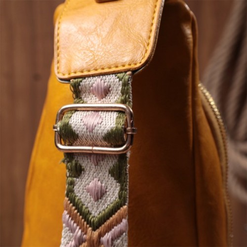 Сумка Vintage З екошкіри Жовта (22753)