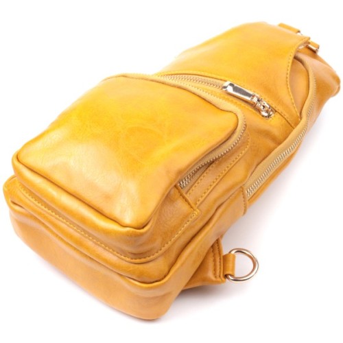 Сумка Vintage З екошкіри Жовта (22753)