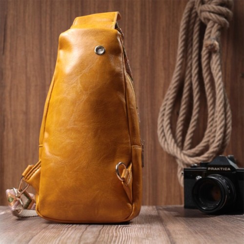 Сумка Vintage З екошкіри Жовта (22753)