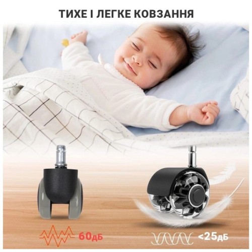 Ролик для крісла Аклас FI 11 D-50 декор, Прозорий (00166283)