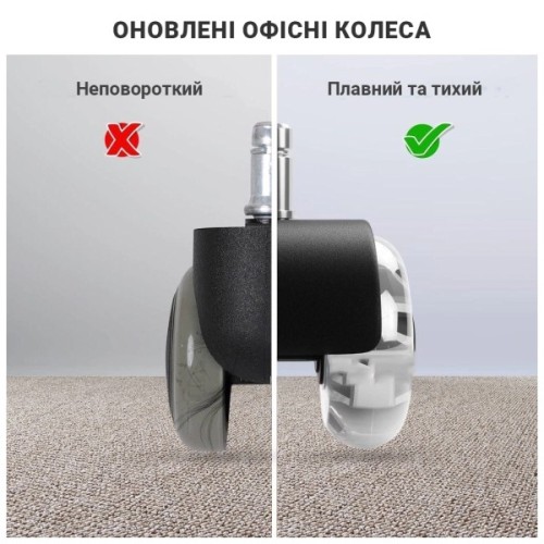 Ролик для крісла Аклас FI 11 D-50 декор, Прозорий (00166283)