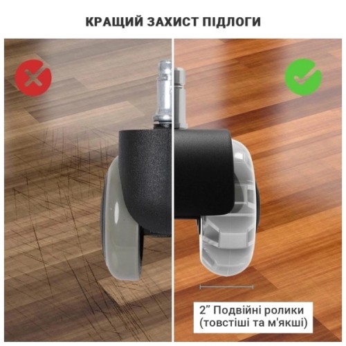 Ролик для крісла Аклас FI 11 D-50 декор, Прозорий (00166283)