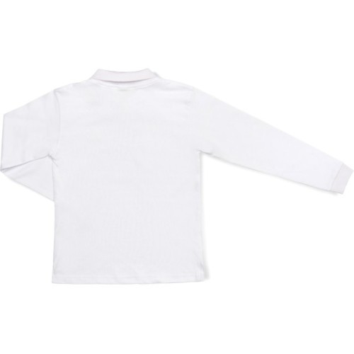 Кофта дитяча A-Yugi поло з довгим рукавом (4211-134B-white)