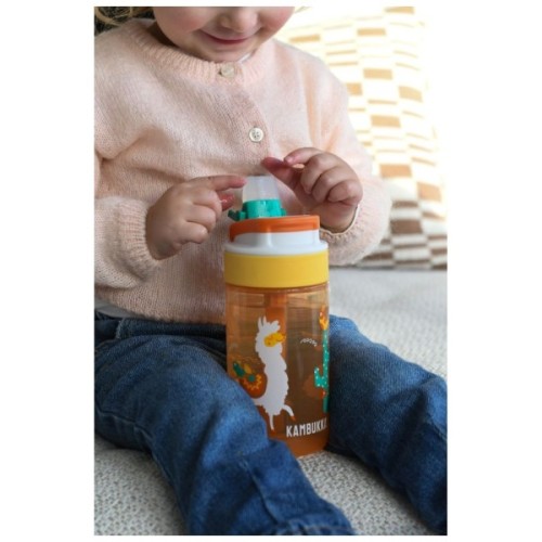 Пляшка для води Kambukka Lagoon kids Mexican Parade 400 мл жовта (11-04057)