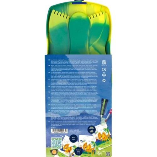 Акварельні фарби Faber-Castell CONNECTOR "Скріпи разом" 12 кольорів з наклейками і блискітками (32453)