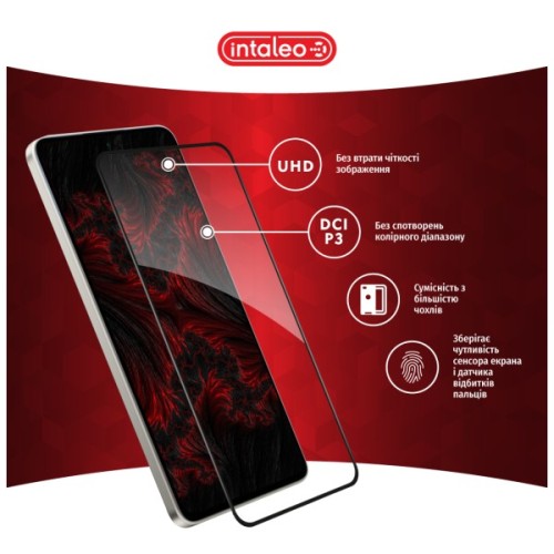 Скло захисне Intaleo Full Glue ESD Xiaomi Poco M7 Pro 5G Black (1283126624292)