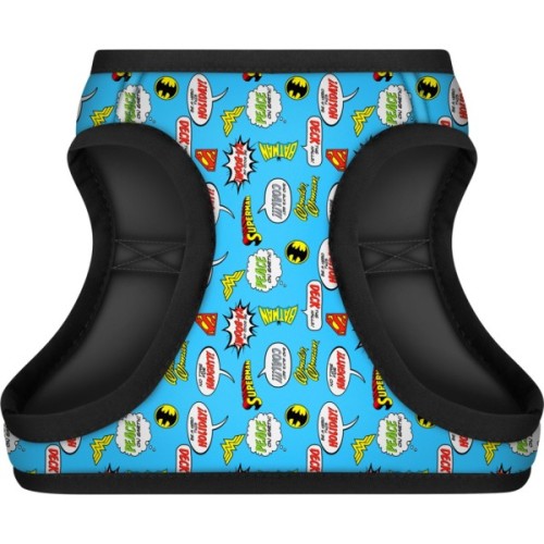 Шлея для собак WAUDOG Clothes з QR паспортом "Ліга Справедливості в блакитному" S1 (1011-4002)