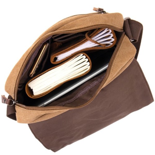 Сумка Vintage Текстильна Пісочна (20607)