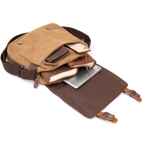 Сумка Vintage Текстильна Пісочна (20607)