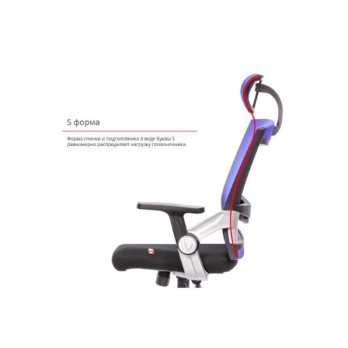 Офісне крісло Аклас Прима PL HR ANF Серое (08173)