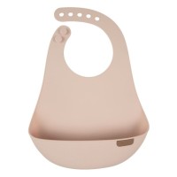 Нагрудничок Lovi Nude силіконовий, бежевий (51/031_pin)