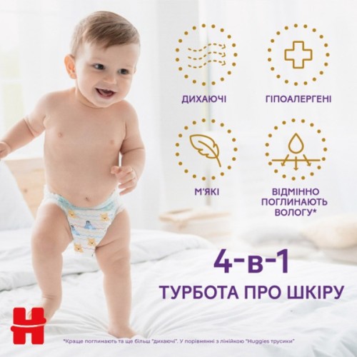 Підгузки Huggies Elite Soft 5 (12-17кг) Mega 34 шт (5029053549354)