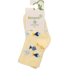 Шкарпетки дитячі Bibaby з рибками (68377-6-12-yellow)