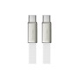 Дата кабель USB-C to USB-C 1.2m 60W 3A nylon white Acefast (6974316286257)